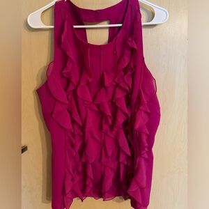 Trulli Sleeveless Ruffle Top